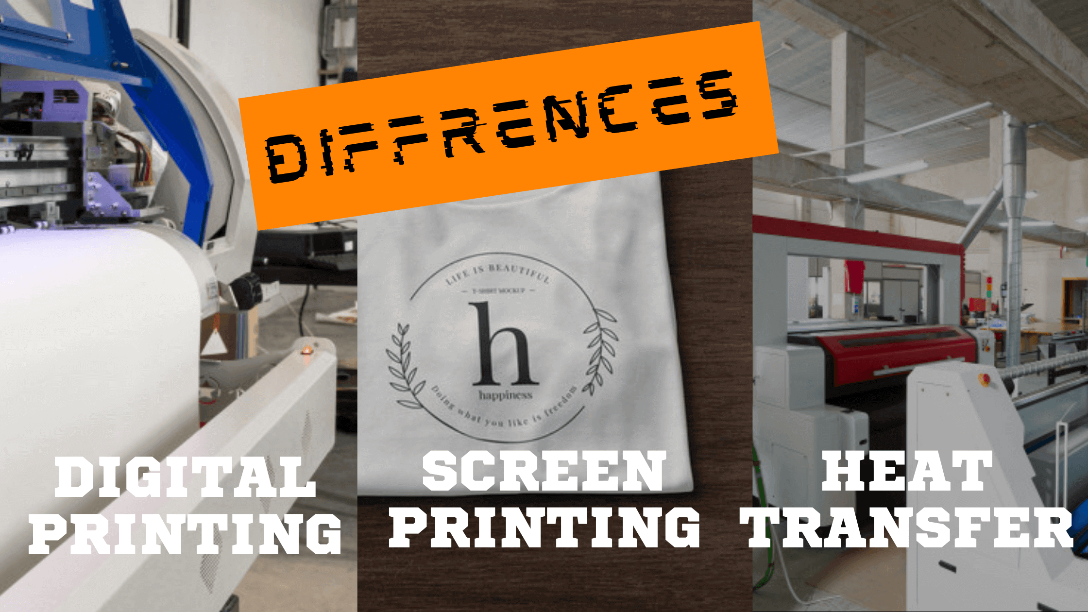 Lyn afbrudt detekterbare Screen printing vs Heat transfer vs Digital printing - Any Shape Plastics